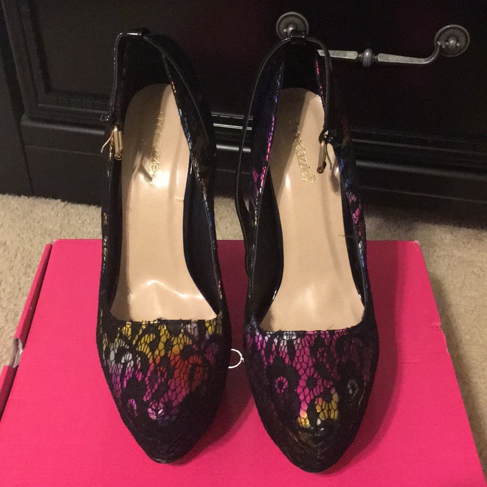 Shoedazzle Lace Platform Stiletto 11